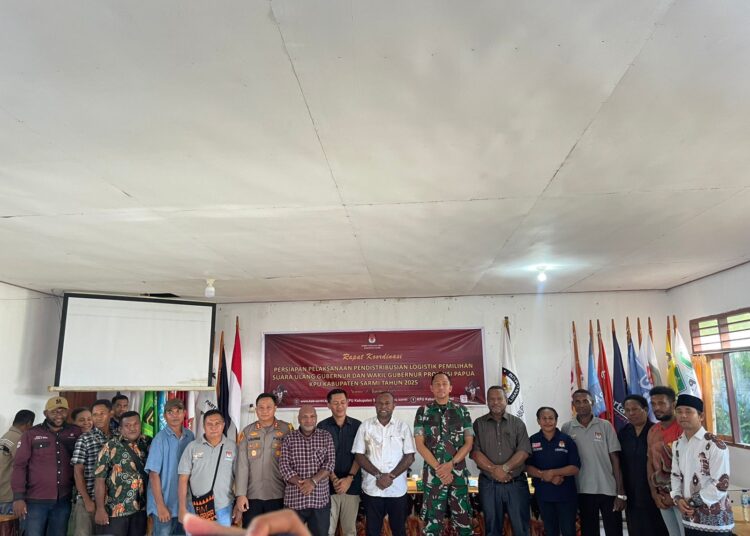 Kapolres Sarmi Tegaskan Kesiapan Amankan Distribusi Logistik PSU Gubernur Papua 2025