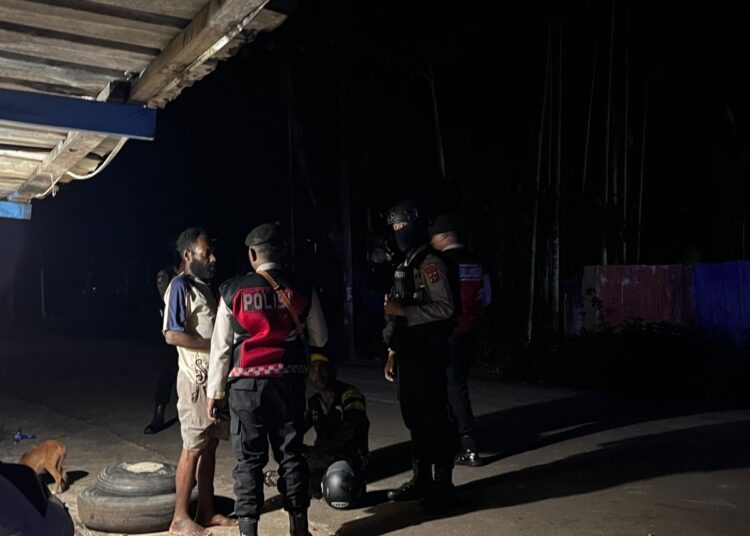 Dalam Rangka Manjaga Situas Kamtibmas, Dit Samapta Polda Papua Lakukan Patroli