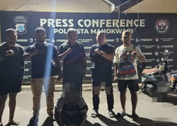 Team Tekab Polresta Manokwari Berhasil Tangkap Pelaku Curat di Kediaman Mantan Gubernur Papua Barat