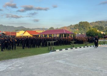 Satbrimob Polda Papua Laksanakan Apel Kesiapan PAM PSU Pilgub Papua