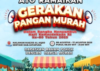 Sambut Hari Kemerdekaan, Polda Papua Gelar Pasar Murah untuk Masyarakat