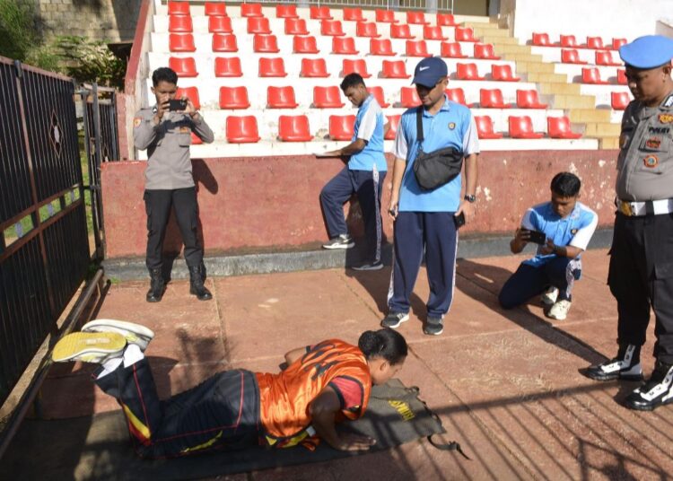 Polda Papua Gelar Uji Kesamaptaan dan Bela Diri Seleksi S-1 STIK Polwan 2025