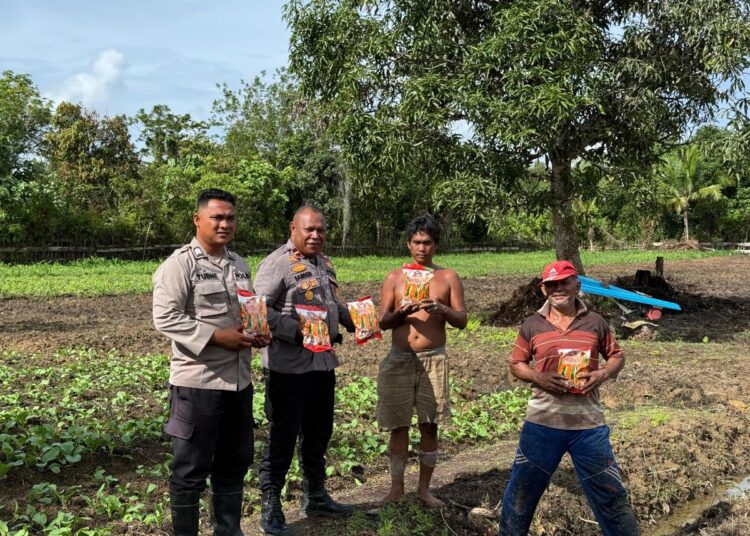 Polres Teluk Bintuni Berikan Bantuan Bibit Jagung Bertongkol Dua