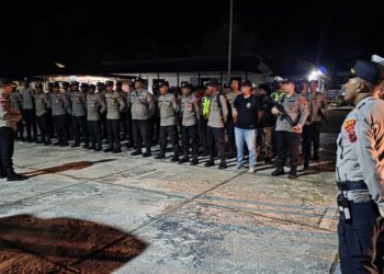 Wujudkan Kamtibmas Kondusif, Polres Mappi Lakukan Sweeping dan Patroli Menjelang HUT RI ke-80