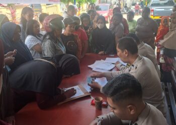 Gerakan Pangan Murah Polresta Manokwari Berlanjut hari ke 3 (tiga) 2 Ton Beras Tersalurkan