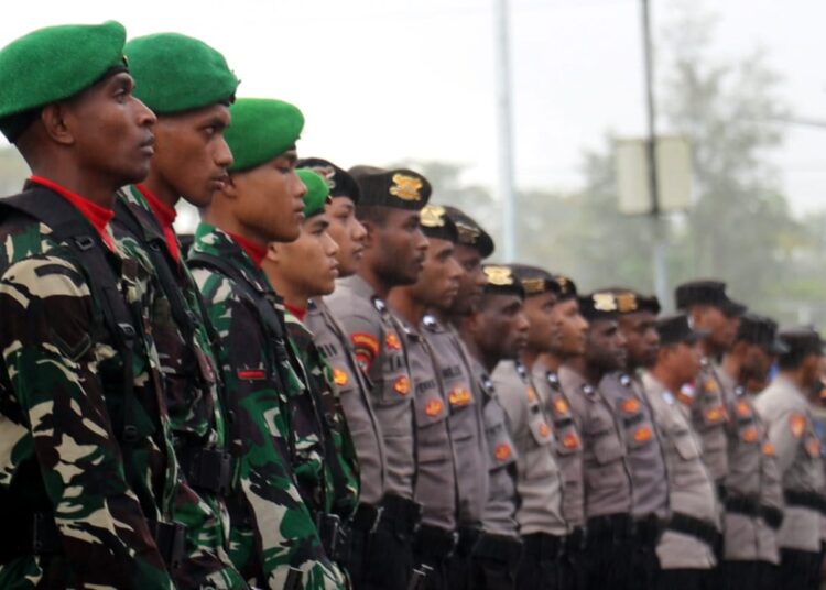 Sambut HUT RI Ke-80, Polres Yahukimo Gelar Upacara Taptu dan Pawai Obor