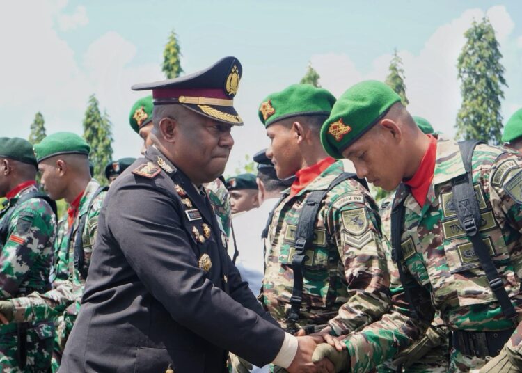 Kapolres Jayapura Hadiri Upacara Peringatan HUT RI ke-80 di Kabupaten Jayapura