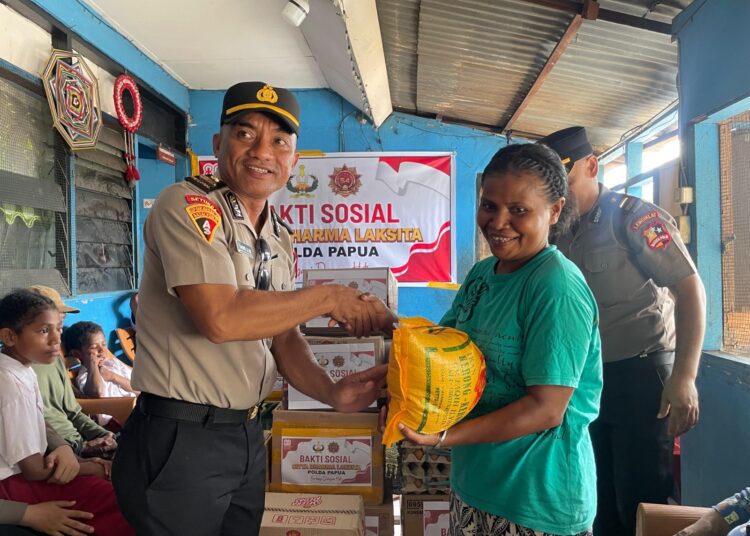 Siswa SIP Angkatan 54 Gelombang II Polda Papua Gelar Bakti Sosial Bertajuk “Berbagi dengan Hati”