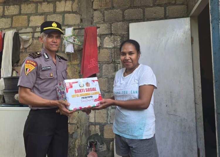Bakti Sosial Siswa SIP 54 Gelombang II Polda Papua, Pererat Hubungan Polri dengan Masyarakat