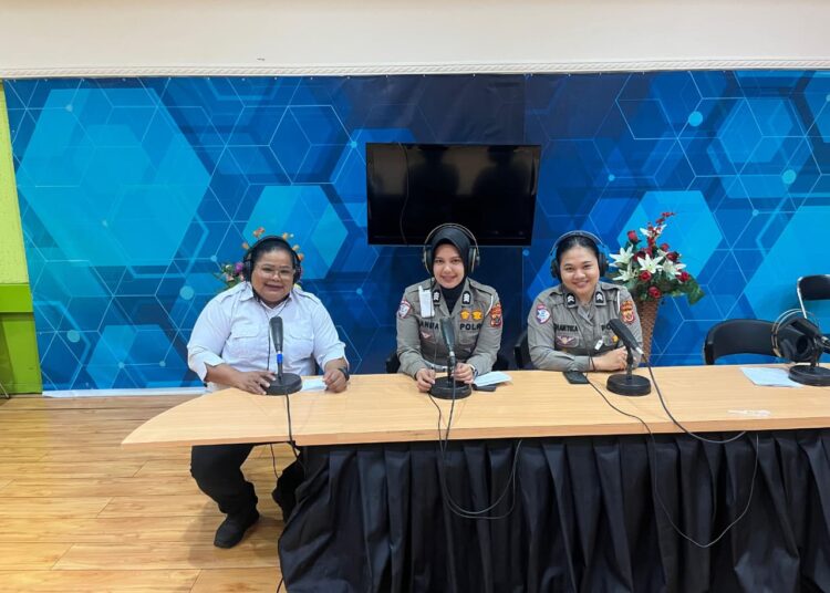 Patroli Udara Ditlantas Polda Papua Bersama RRI Pro 1 Kota Jayapura