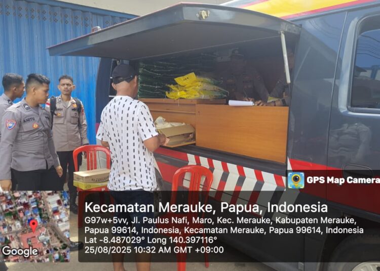 Ratusan Warga Terbantu, Polres Merauke Lanjutkan Operasi Gerakan Pangan Murah
