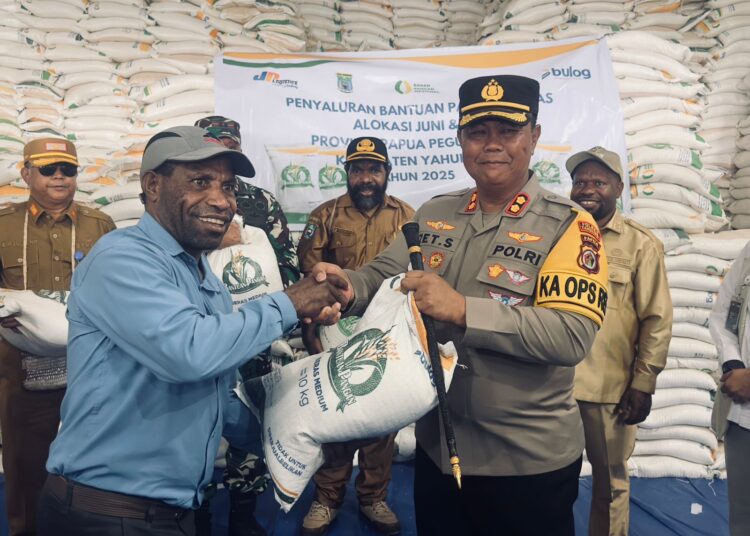 Polres Yahukimo Tegaskan Pengawasan Ketat Penyaluran Bantuan Beras