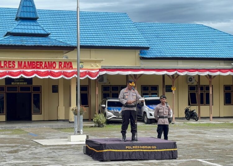 Kapolres Mamberamo Raya Pimpin Sertijab Kapolsek Mamberamo Tengah dan Kasat Sabhara