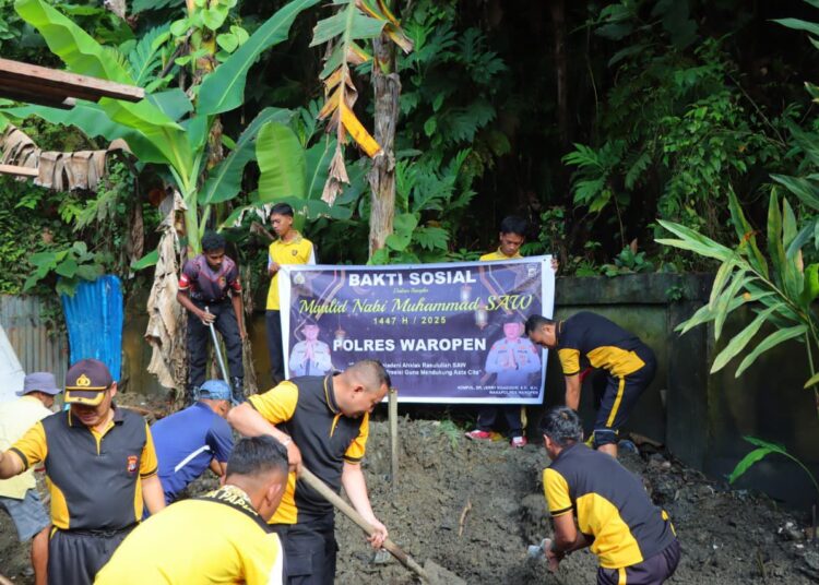 Polres Merauke Gelar Gerakan Pangan Murah Serentak, Salurkan 4 Ton Beras SPHP untuk Masyarakat