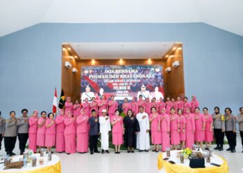 HUT Polwan ke-77, Bhayangkari dan Polwan Polda Papua Gelar Syukuran Penuh Kebersamaan