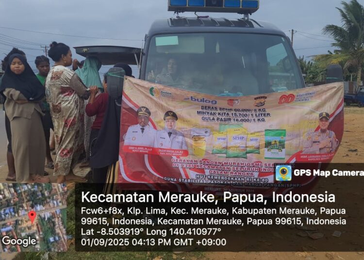 Hari ke-16 Operasi Gerakan Pangan Murah, Polres Merauke Distribusikan Ribuan Kilogram Beras untuk Masyarakat
