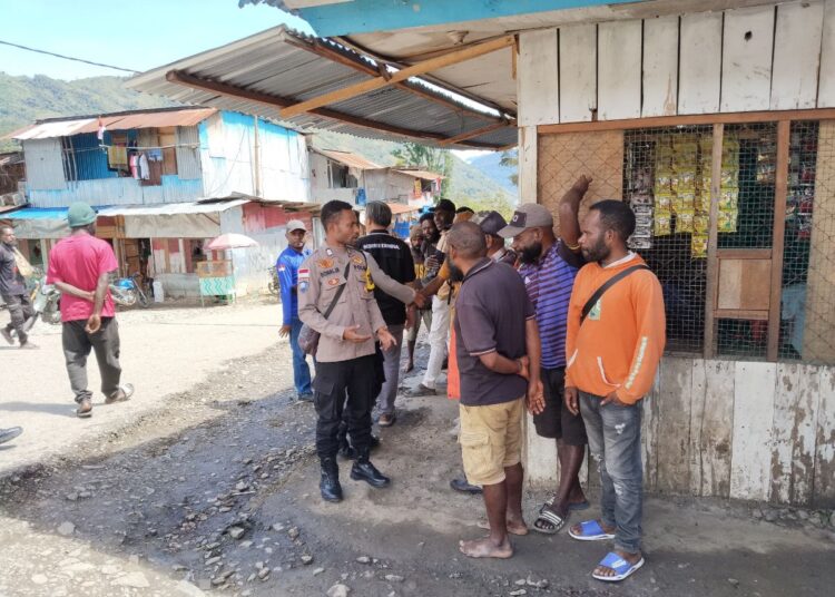 Sat Binmas Polres Tolikara Polda Papua Gelar Penyuluhan Kamtibmas