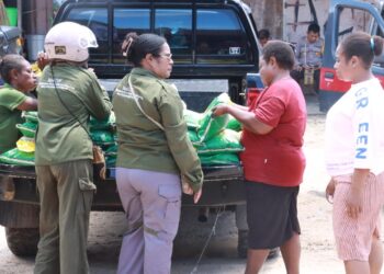Polres Boven Digoel terus laksanakan GPM jaga Stabilitas Harga Beras