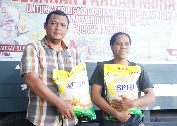 Polres Jayapura Peduli, Pangan Murah Diserbu Warga