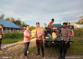 Kapolsek Sarmi Kota Kembali Gelar Pasar Murah di Pasar Sentral Mararena dan Wilayah Kota Sarmi