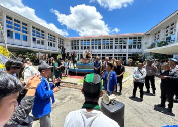 Polda Papua Amankan Aksi Damai Mahasiswa Cipayung Plus di Kantor DPRP Papua