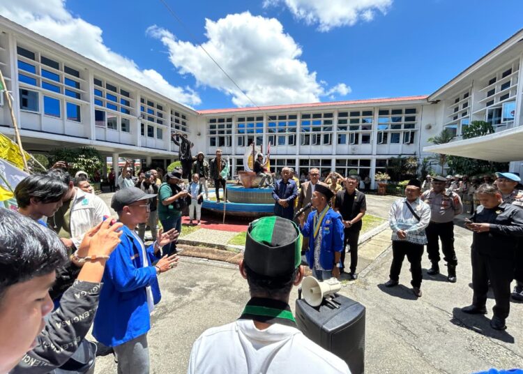Polda Papua Amankan Aksi Damai Mahasiswa Cipayung Plus di Kantor DPRP Papua