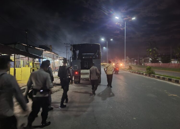 Polres Mappi Gelar Patroli KRYD Gabungan, Jaga Kamtibmas Tetap Kondusif