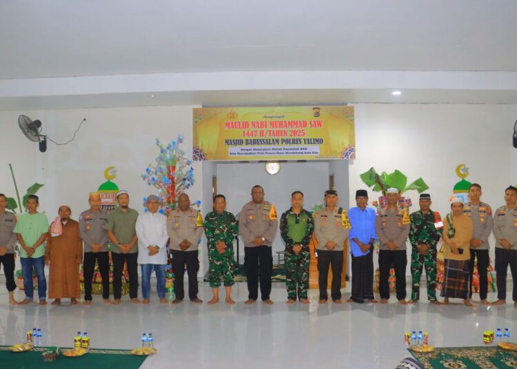 Polres Yalimo Gelar Doa Bersama dan Peringatan Maulid Nabi Muhammad SAW 1447 H / 2025 M