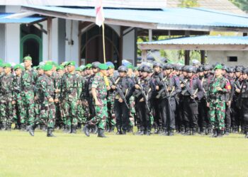 TNI–Polri Gelar Apel Pasukan Pengamanan VVIP Kunjungan Kerja Wakil Presiden RI di Papua
