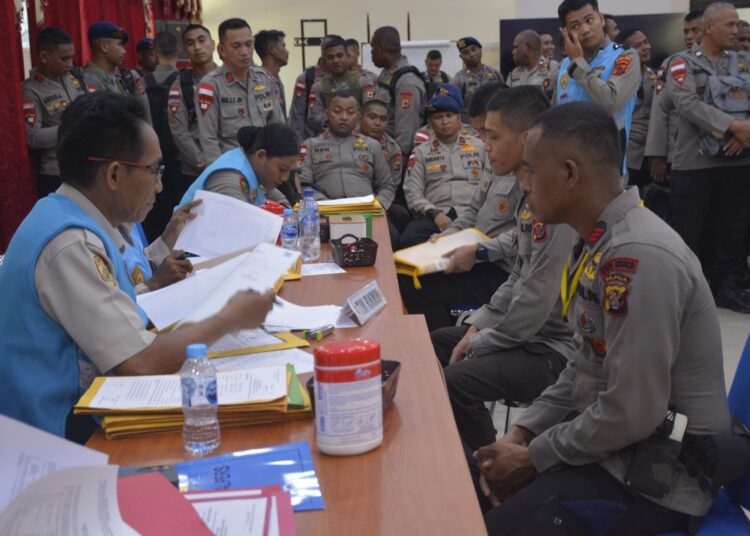 Polda Papua Gelar Verifikasi Administrasi Seleksi Dikbangum Polri Terpadu 2025/2026