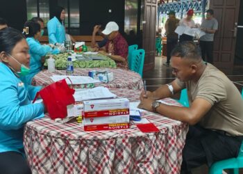Polsek Pantai Timur Jaga Kondusifitas Kunjungan Kasih PW GKI