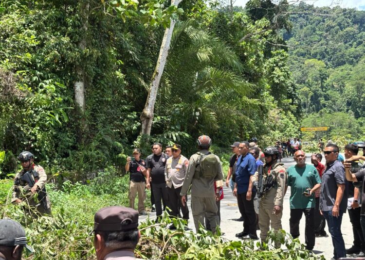 Aksi Pemalangan Jalan Trans Manokwari-Sorong di Jembatan Wariori, Kapolda Papua Barat Turun Langsung ke Lokasi