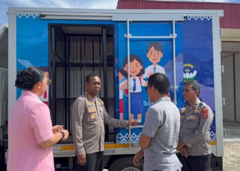 Dukung Program Nasional MBG, Polresta Jayapura Kota Hadirkan Dapur Gizi untuk Ribuan Pelajar di Distrik Muara Tami