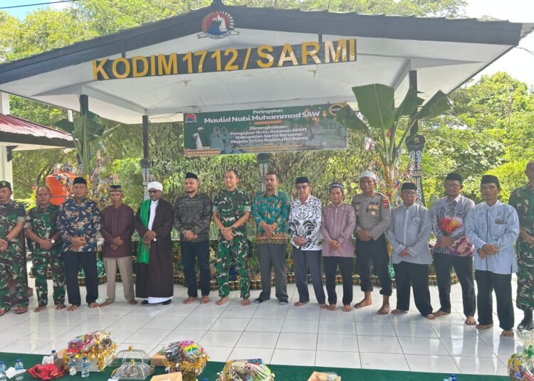 Maulid Nabi Muhammad SAW Jadi Momentum Membangun Karakter Personil TNI-Polri di Sarmi