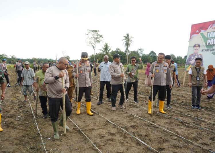 Polda Papua Barat Gelar Penanaman Jagung di Lahan Kelompok Tani Margo Mulyo