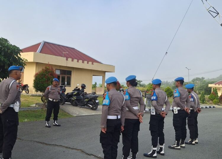 Subbid Provos Bidpropam Polda Papua Gelar Operasi Gaktibplin Kendaraan Personel di Mako Polda Papua Koya Koso