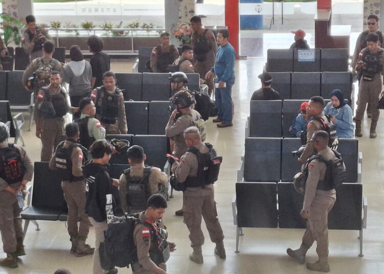 Keberangkatan Personel Brimob Polda Papua Selesai Melaksanakan Bko di Polres Jayawijaya