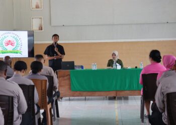 Personel Polres Sarmi dan Bhayangkari Ikuti Sosialisasi Bahaya Kanker dari Yayasan Kanker Indonesia