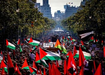 Ratusan Ribu Warga di Spanyol Ikuti Aksi Tuntut Hentikan Genosida Israel di Gaza