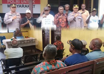 Tatap Muka Kapolres Dengan Tokoh Masyarakat Kab. Mamberamo Raya di Kasonaweja