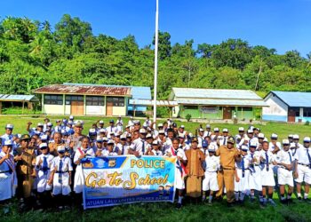 Sat Lantas Polres Sarmi Gelar Program “Police Go To School” di SMPN 2 Sawar