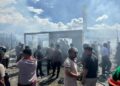 Api Lahap Delapan Rumah di Jalan SD Percobaan, Polres Jayawijaya Gerak Cepat Amankan Lokasi dan Olah TKP