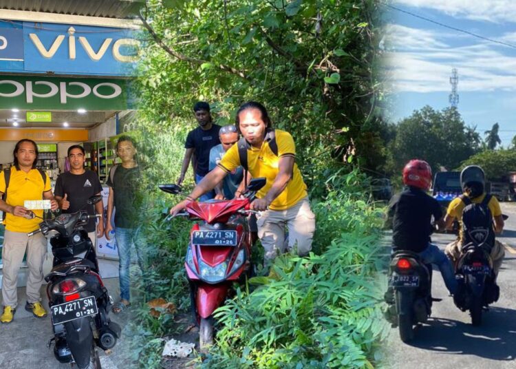 Polres Sarmi Temukan Motor MIO Merah Disembunyikan di Kebun, Langsung Diserahkan ke Pemiliknya