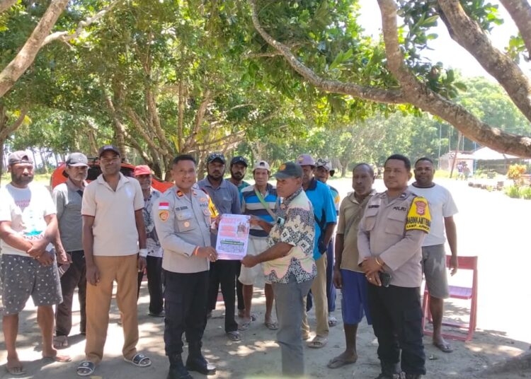 Polsek Bonggo Gencar Sosialisasi Larangan Miras Jelang Natal dan Tahun Baru