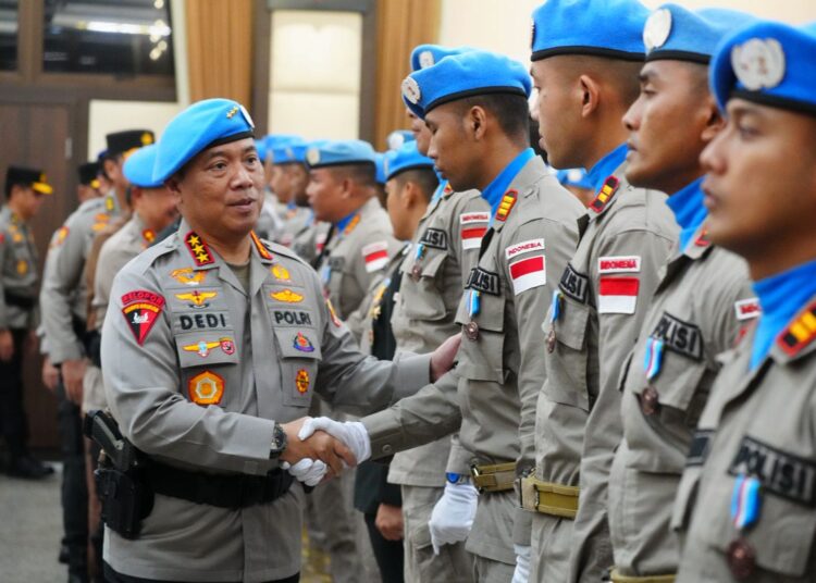 Upacara Purna Tugas Satgas FPU 6 MINUSCA, Tegaskan Komitmen Dukung Perdamaian Dunia
