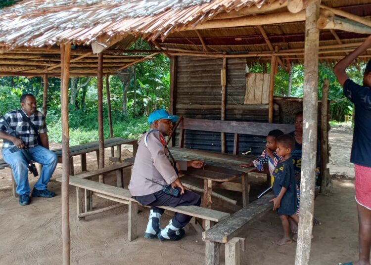 Polsek Obaa Razia Miras Lokal Jenis Sagero di dua Kampung yang Berada di Distrik Obaa