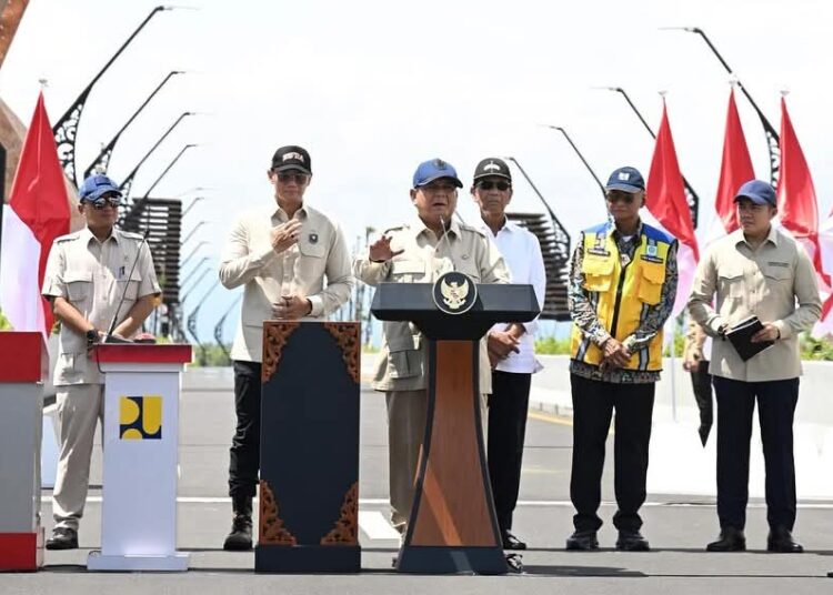 Presiden Prabowo Resmikan Jembatan Kabanaran dan 4 Proyek Infrastruktur Konektivitas Lainnya