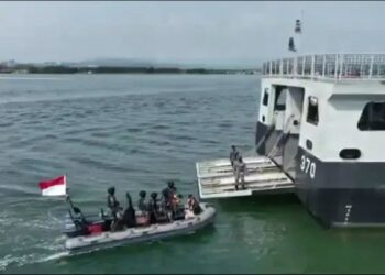 TNI AL Kerahkan Kekuatan Laut Pada Latihan Intergrasi TNI di Morowali