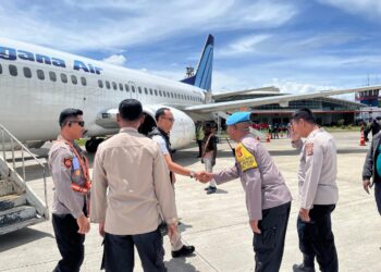 Kedatangan Tim Audit Kinerja Tahap Ii Itwasda Polda Papua di Bandara Wamena