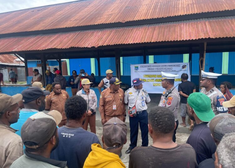 Sat Lantas Polres Jayawijaya Sosialisasikan Rencana Induk Jaringan LLAJ dan Keselamatan Berlalu Lintas